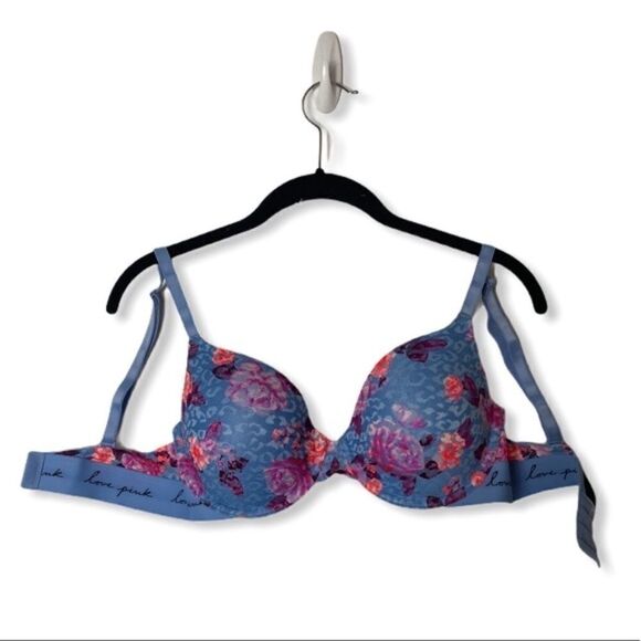 Victoria’s Secret PINK SZ 34D lightly lined floral bra - Picture 3 of 3